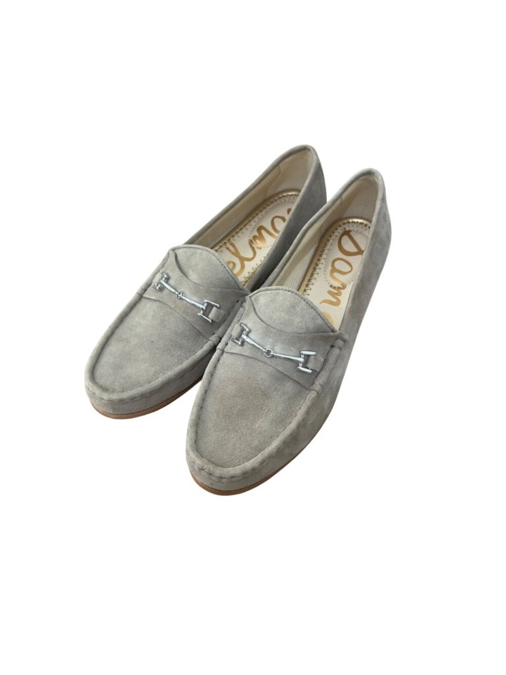 Sam Edelman Talia Sand Suede Loafers Shoes Bit Detail Womens Size 9 M Slip On